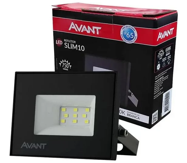Refletor de led 10w biv quad. branco frio pt