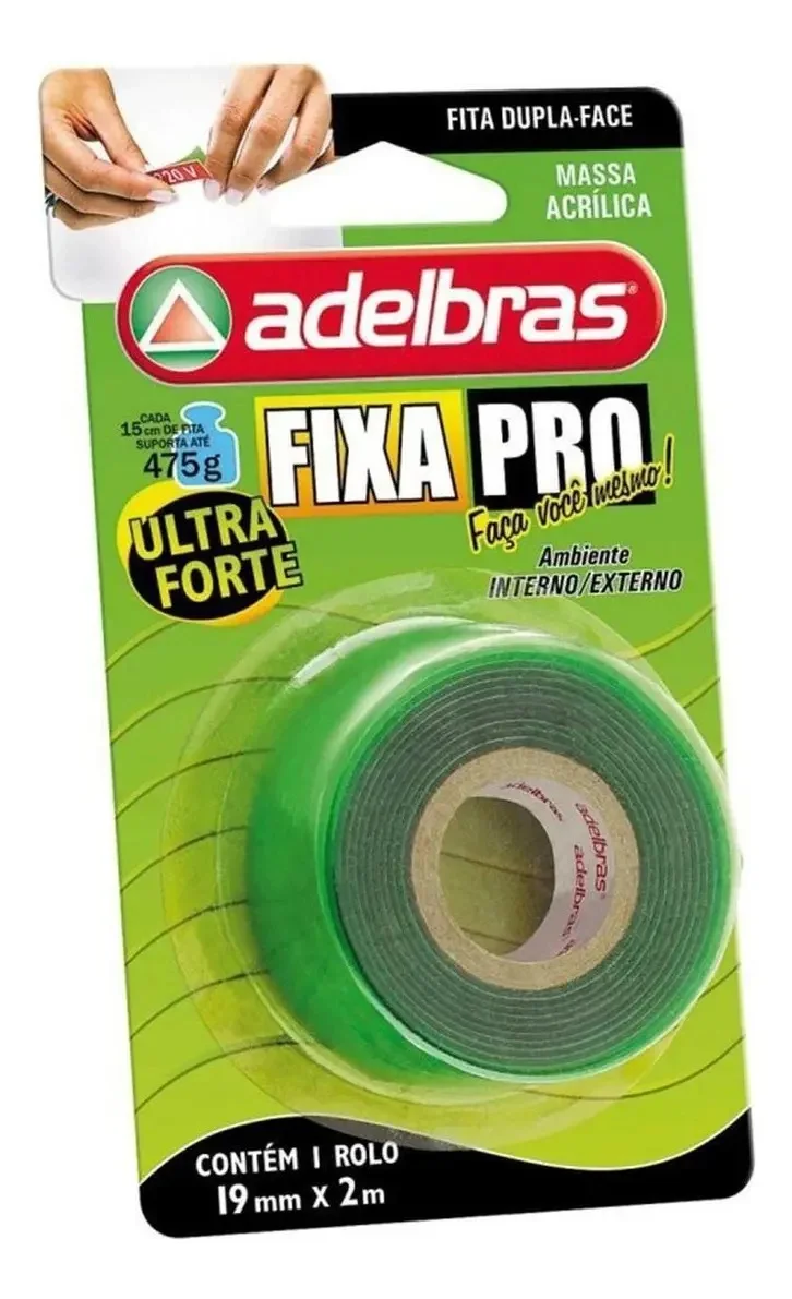 Fita dupla-face 2m 3/4 19mm forte