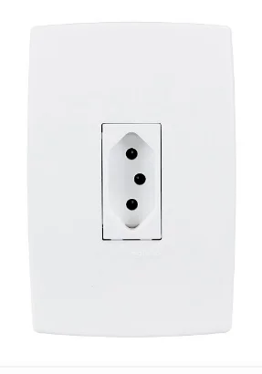 Tomada 2p+t 20a br nbr14136 vert plus