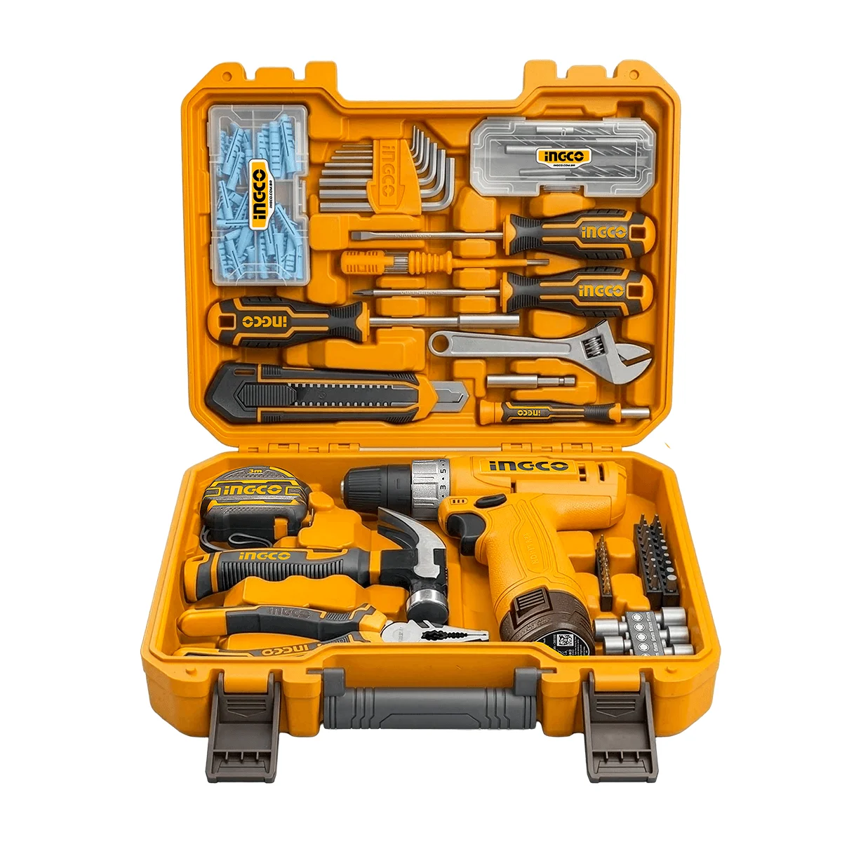 Kit parafusadeira / furadeira 20v 20v 1/2 pol. 66 nm 166 peças
